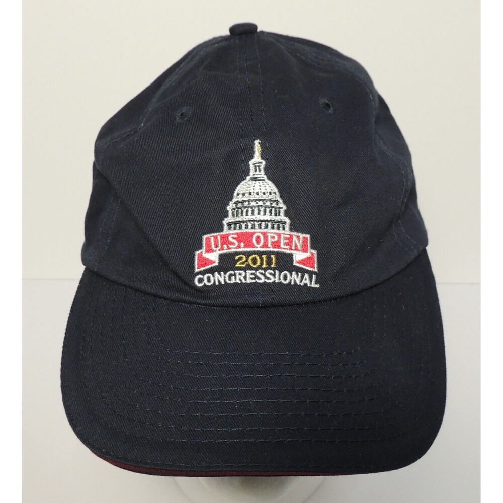 US Open 2011 Hat Cap Strap Back Blue Congressional Country Club Golf Course Mens